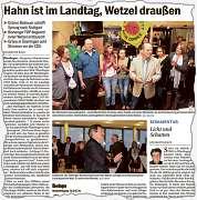 Was wurde eigentlich aus dem FDP-Landtagsabgeordneten Hans-Peter Wetzel, der bei der Landtagswahl 2011 knapp den Wiedereinzug ins Parlament verpasste? So berichtete der SÜDKURIER am 28. März 2011.