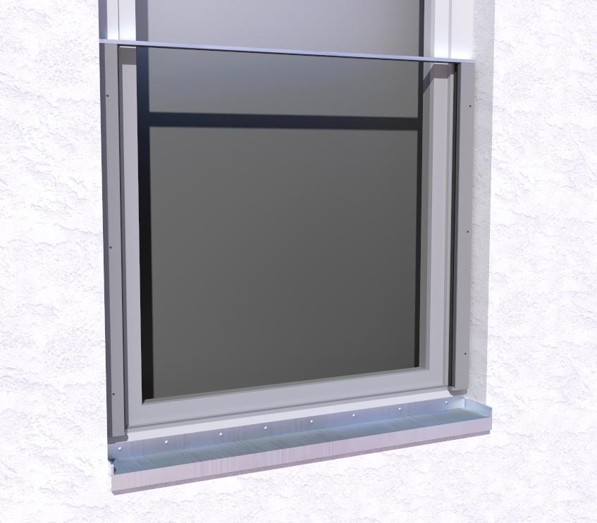 IMB Glasgeländer BG002 französischer Balkon aus Glas - absturzsichernde Verglasung Kategorie C für bodenefe Fenster oder Fenster mit niedriger Brüstungshöhe Holmprofil variabel anpassbar an