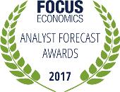Research-Awards Aktuelles auf einen Blick Volkswirtschaft Aktien Rohstoffe Zinsen Währungen FocusEconomics Bei der Auswertung der Treffsicherheit von volkswirtschaftlichen Prognosen für 2016 ist das