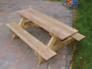 10 015 Baumbank aus Robinie / HP* auf Anfrage ; HP* Sitzmöbel Picknicktisch für Kinder Picknicktisch für Kinder Grundkonstruktion aus