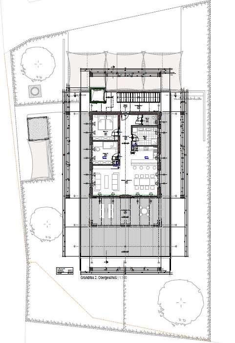 GRUNDRISSPLAN PENTHOUSE Vorraum 6,2 m² Schlafen 1 12,1 m² Schlafen 2 12,1 m² Bad + WC 1 5,2 m² Bad + WC 5,2 m² Küche 6,6 m²