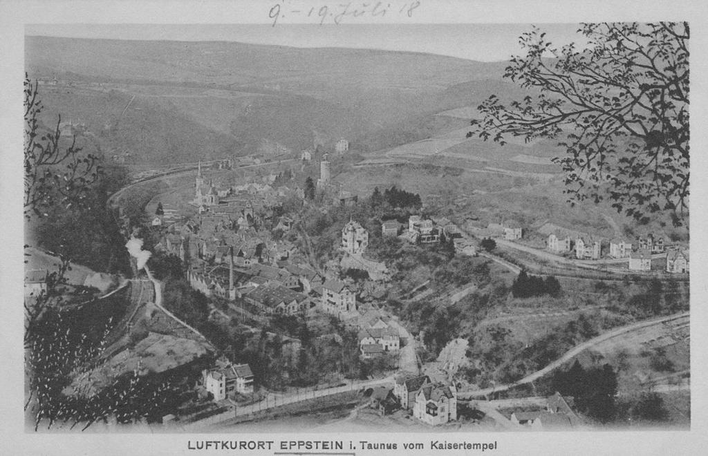Postkarte von 1918 Unten und