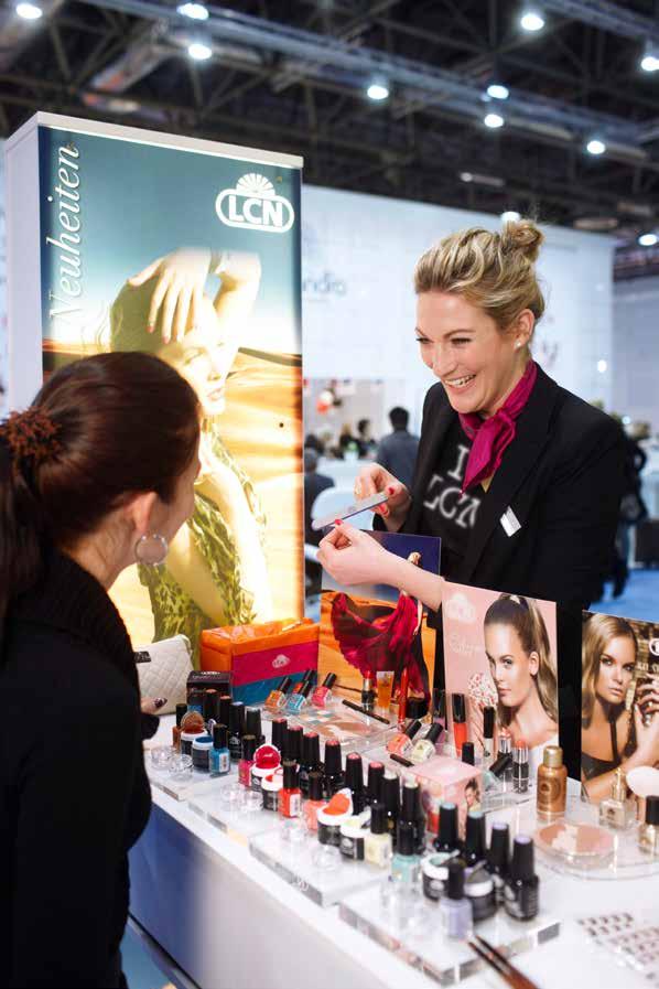 On display are innovative products for skincare and skin cleansing as well as natural cosmetics and make-up trends, new treatment procedures and equipment.