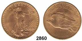 126 AUSLÄNDISCHE MÜNZEN U. S. A. 2860 20 Dollars 1908 (30,09g FEIN) GOLD KM 127 Fb.183 OHNE MOTTO... kl.rdf.; vz* 550,- 2861 2 1/2 Dollars 1908 (3,76g FEIN) GOLD KM 128 Fb.120.