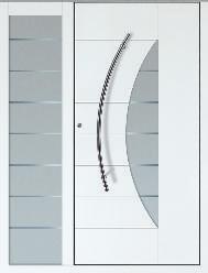 noblesse AluDesign Modell Bellheim - 1 KK G36 Nut-Design und Edelstahloptik-Intarsie Griff 03 040 011 /