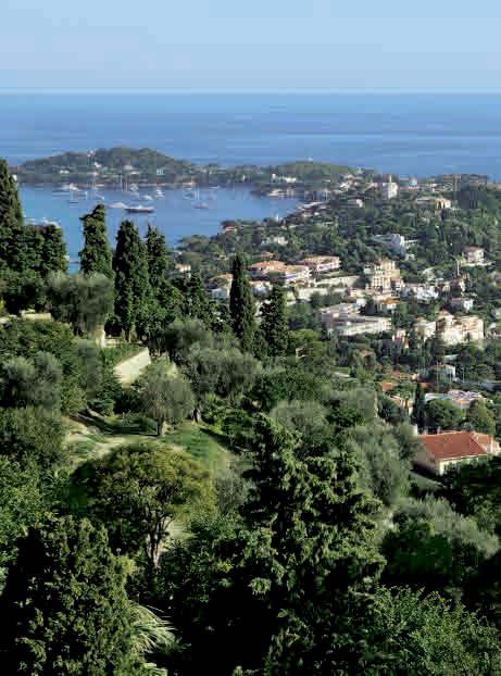 Von dort hat man einen herrlichen Blick auf das Cap Ferrat.