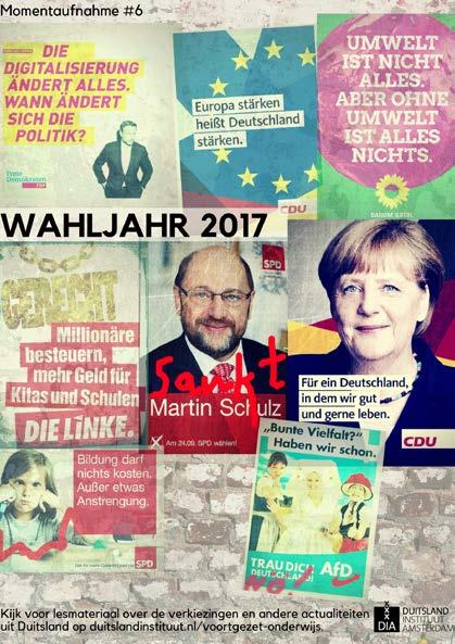 Frage 3: Parteiplakate Schaut euch diese Kollage von den sechs größten Parteien in Deutschland an. Beschreibe in eigenen Worten, was die Parteien mit ihre Posters und Slogans kommunizieren möchten.