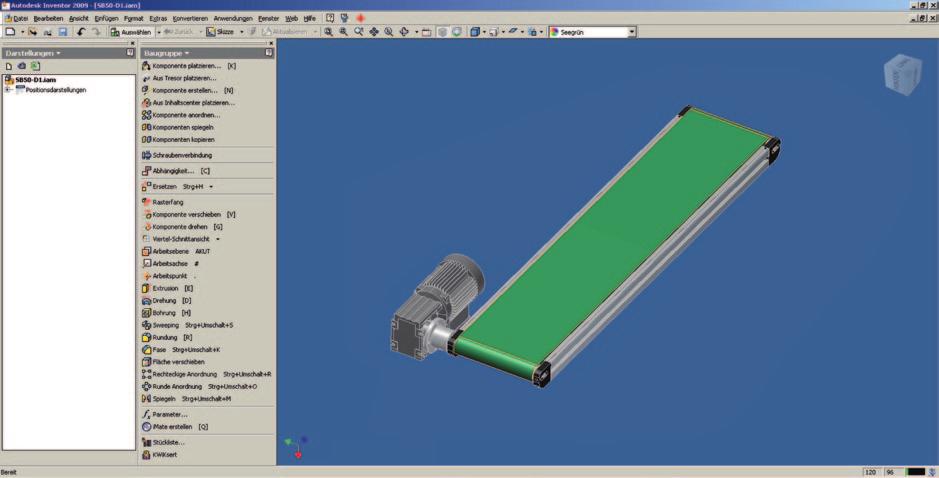 Conveyors belts with electric control CAD-Daten/CAD