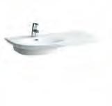fino a 800 mm Washbasin asymmetric, shelf left, cutable up to 800 mm Waschtisch Compact, / / unterbaufähig Lavabo à poser sur meuble Compact Lavabo consolle Compact Compact countertop washbasin A B