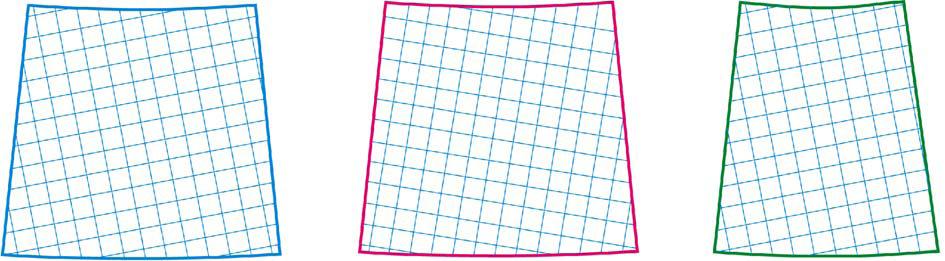 Seite 5 von 9 Seiten 3.b Die Skizze zeigt einen Meridianstreifen abgebildet in einem rechtwinklig ebenen Gitter. Benennen Sie die mit den Ziffern bezeichneten Inhaltselemente dieser Skizze. 3.c Die Abbildung zeigt 3 verschiedene Topographische Kartenblätter.