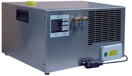 Zubehör für Punktschweißmaschinen und -zangen Wasserrückkühler Vollthermischer Kühlwasserrückkühler im Edelstahlgehäuse in kompakter Bauweise. Anschluss der Punktschweißmaschine bzw.