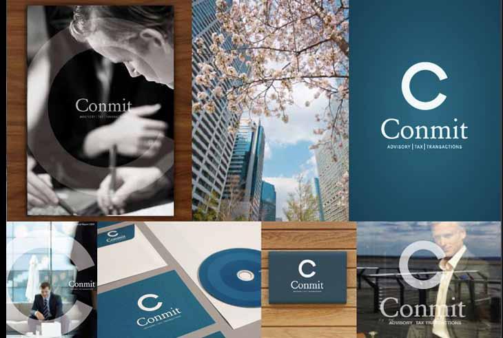 Conmit AG Corporate Design : Conmit steht für erstklassige Beratung, für visionäres Denken und für