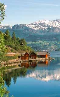 BERGEN BERGEN HARDANGER- FJORD: NATUR PUR Der Hardangerfjord empfängt Sie mit einer lieb lichen Landschaft, die von bunten Obstgärten, Almen und vielen kleinen Dörfern geprägt ist.