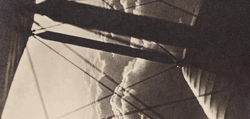 Anonym, Blick aus einem Doppeldecker über den Wolken (Detail), um 1920 Privatbesitz Do, 06.06.2013 Do, 06.06.2013 Vortrag mit Thomas Ballhausen: Wolken im Film Filmische Wolken.