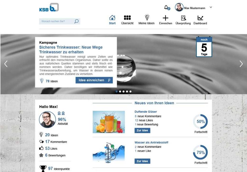 )* Innovationsmanagement offene Innovations- Plattform Cloud-Anwendung