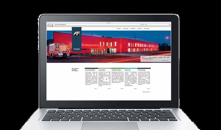 25 Frauenrath-Homepage in neuem Gewand Nach fast sechsmonatiger Planung und Vorbereitung ging die neue Homepage der Unternehmensgruppe Frauenrath zum Ende des Jahres 2013 an den Start.