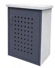 Premium-Komfort Müllbox 120 iter-tonnen Einzelschrank Doppelschrank Dreifachschrank raumsparend Bsp.