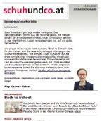 ONLINE-MEDIADATEN 2017 schuh+co www.schuhundco.at 4 WERBEFORMEN NEWSLETTER auf www.schuhundco.at Die schuh+co versendet 14-tägig aktuelle Nachrichten aus der Branche, kompakt zusammengefasst in einem E-Mail-Newsletter.
