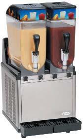 Spezial Slush Eismaschinen IcePeak 720 880 mm 590 mm 430 mm Slush Eismaschine für ein breites Spektrum an halbgefrorenen Getränken.
