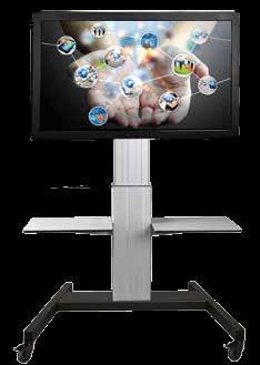 Displayhalterungssysteme 90 97 TV-Wagen für (interaktive) Displays 98 104 Displaywandhalterung 105 CLOUDBOARD