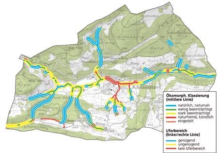 Zustand Solothurner Gewässer 2000 Lebensraum Fliessgewässer Beispiel Lützel: Das ökologisch wertvolle Gewässer könnte mit einigen lokal begrenzten Massnahmen deutlich aufgewertet werden Ausschnitt