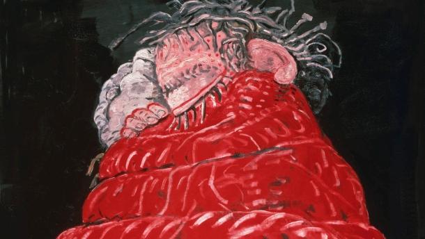 THE ESTATE OF PHILIP GUSTON Der Maler schließt erschöpft sein Zyklopenauge: Sleeping von 1977, 213 mal 175 Zentimeter groß.
