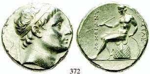 372 Antiochos II., 261-246 v.chr. Tetradrachme 256-246 v.chr., Antiocheia. 16,77 g. Kopf r.