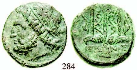 SNG ANS 676. herrliche dunkle Tönung, ss-vz 1.100,- 281 Stater 304-289 v.chr. 6,77 g. Kopf der Athena l.