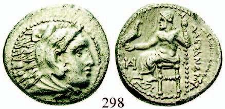 295 Tetradrachme 201-190 v.chr., Rhodos. 17,13 g. Herakleskopf r.