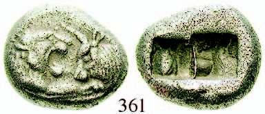 etwas müder Stempel, vz+ 550,- KAPPADOKIEN, KÖNIGREICH 366 Ariarathes I., 333-323 v.chr. Drachme, Gaziura. 5,37 g.