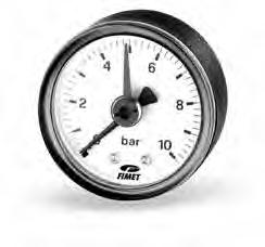 Rohrfeder-Manometer für Standardanwendungen Bourdon tube pressure gauges M3A-ABS 63/R M3A-ABS 63/R Kunststoffgehäuse DN 63 Anschluss hinten mit einstellbarem Markenzeiger Druckbereich 40 bar bis 400