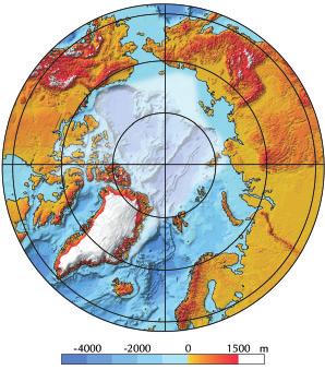 18 Meereisbedeckung Arktis Arctic sea ice Arktis September Der Nordpol liegt im Arktischen Ozean, der an dieser Stelle vier Kilometer tief ist.