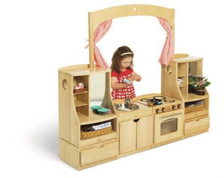 Rollenspiel > Play Collection Kochnische Klein, und doch schön. Dieses Set ist eine platzsparende Spielküche.