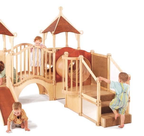 Babys & Kleinkinder Märchenschloss (G865) Aufbau ohne Werkzeug Das Bewegungscenter lässt sich ganz ohne Werkzeug auf- oder umbauen. Auch die Position einzelner Paneele kann leicht verändert werden.
