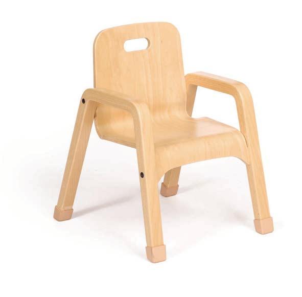 Tische und Stühle 25 cm Krippenstuhl Ergo (J410) Europäisches Buchenholz mit klarem, kindersicherem