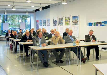 Heiz Ecker, Geschäftsführer des Entsorgungsverbandes Saar EVS lud der BDB Saarland im Oktober 2014 zu seiner ersten Podiumsdiskussion in die saarlän- dische Architektenkammer ein.