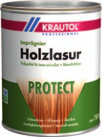 Holzschutz lasierend PROTECT Imprägnier Holzlasur Dünnschichtige Holzschutzlasur für Neu- und Überholungsanstriche im Innen- und Außenbereich.