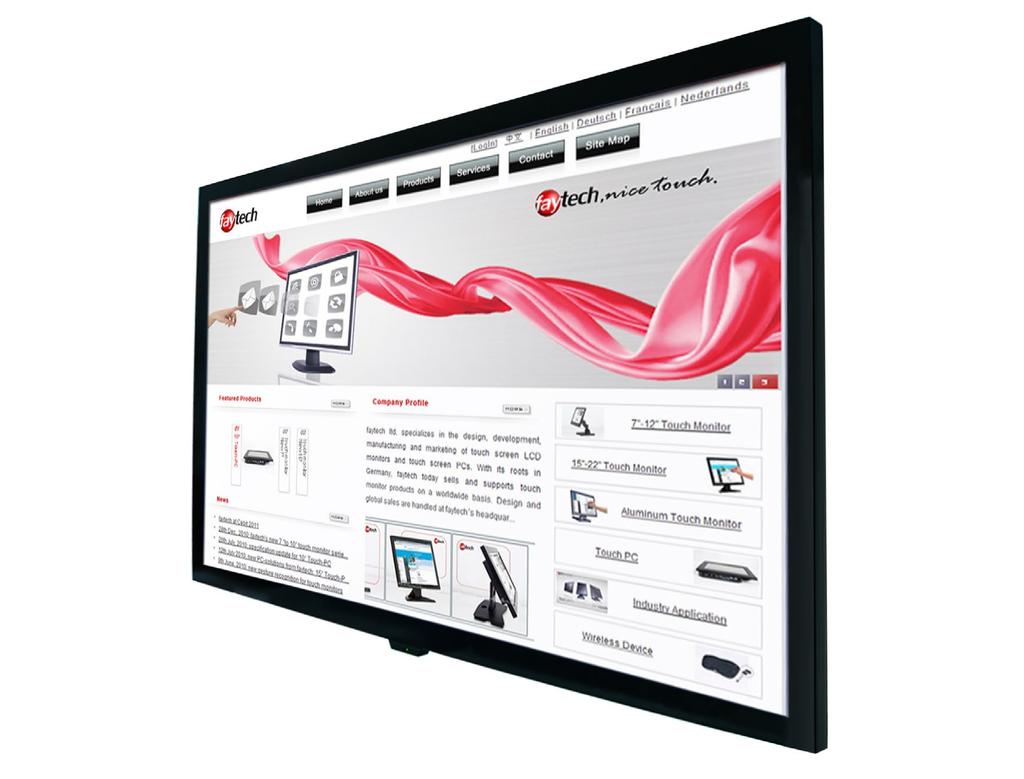 Großformatige kapazitive Touch-Monitore 84 kapazitiver
