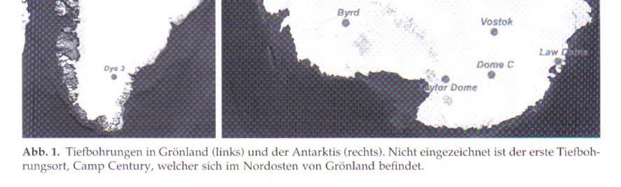 1989-1993 2700 m (= 100 ka), darunter gestörte Lage North GRIP =