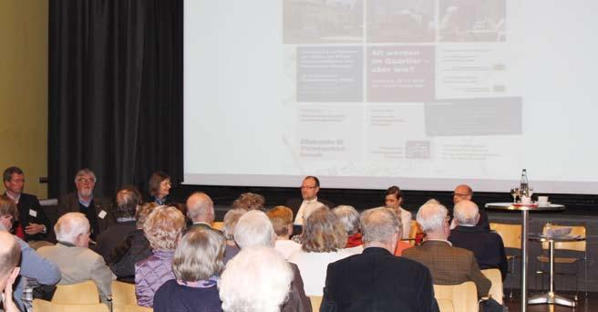 64 Tagungsmappe Puchheimer Fachforum Podiumsdiskussion In der Podiumsdiskussion fassten die Moderatoren und Fachreferenten anschließend ihre Eindrücke der Thementische zusammen.