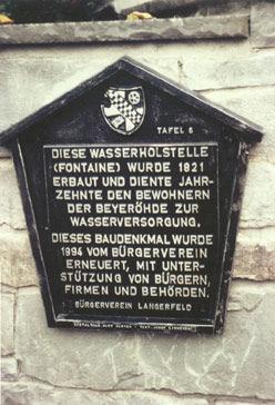 Dieses Baudenkmal wurde 1994 vom Bürgerverein erneuert, mit Unterstützung von Bürgern,