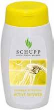 SCHUPP Duschgele 150 ml VE = 24 Stück Spritzig frischer Limonen-Duft gibt beim Duschen neue Energie.