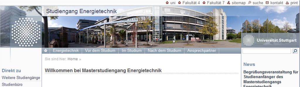 MSc Energietechnik: Informationen www.uni-stuttgart.de www.