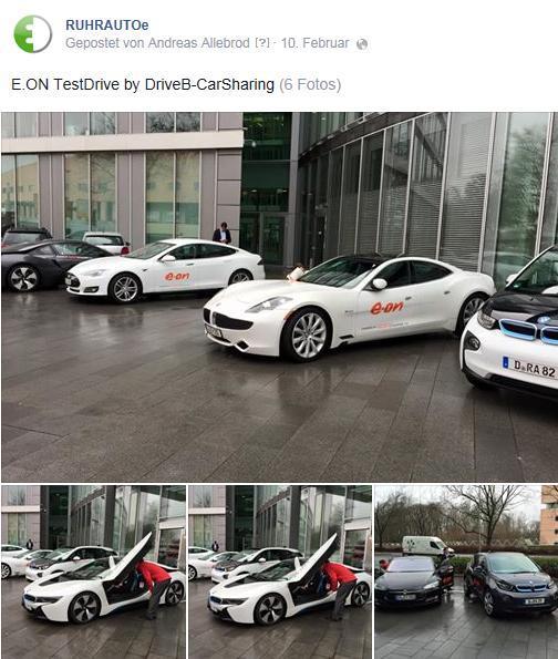 Aktionstag - e-auto-schnuppern Drive-CarSharing e-autos alle Hersteller: TESLA Model S, Model D ab 05.