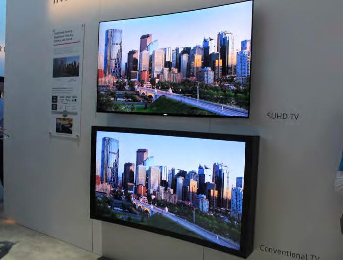 Samsung Die Samsung-eigene SUHD Quantum DOT Display-Technologie steht nach ihrer Einführung im vergangenen Jahr auch dieses Jahr wieder im Fokus.