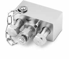 Ventilblocksysteme 723 Auffangbehälter mit integriertem sventil Flüssigkeitskammer von 50 cm 3 Ventil mit Hochtemperatur-Grafitpackung und -dichtungen montiert Prozess- und sanschlüsse: 1/4 Zoll