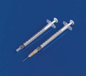 Injektionssysteme Dreiteilige Spritzen BD Plastipak kleinvolumige Spritzen 1 Tuberkulinspritzen für geringe Medikamentenmengen (z.b. Impfstoffe, Heparin, etc.