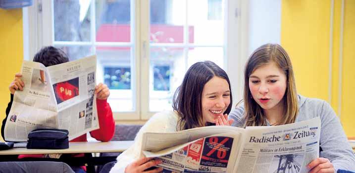 Das Projekt Zischup ist das Leseförderprojekt der Badischen Zeitung für Schüler innen und Schüler der Klassen 8 und 9 aller