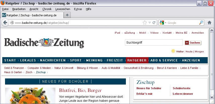 zischup.de Auf unserer Homepage zischup.