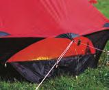 Die doppelwandige Konstruktion unserer Zelte trägt wesentlich zur Ventilation und Kondensbekämpfung bei.